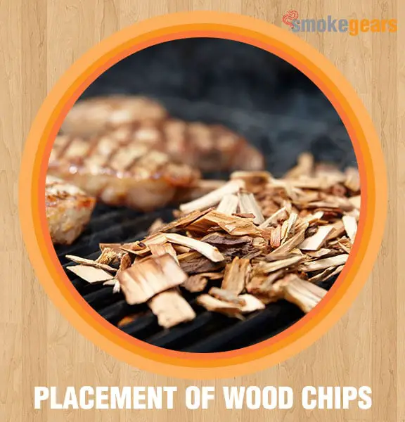 Placement of wood chips