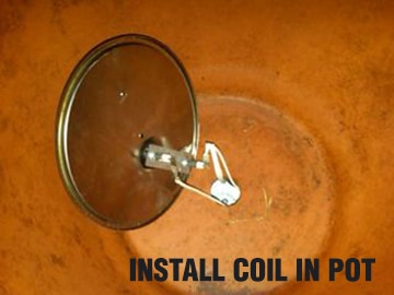 install coils in pot
