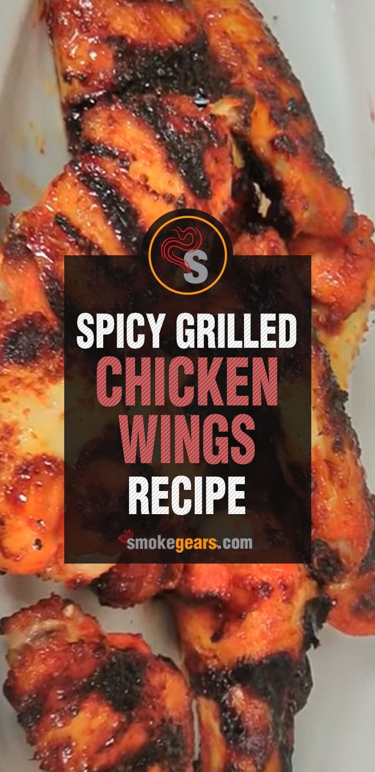 Spicy grilled chicken wings