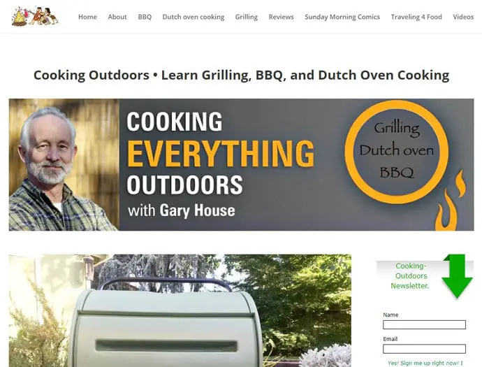 cooking outdoors